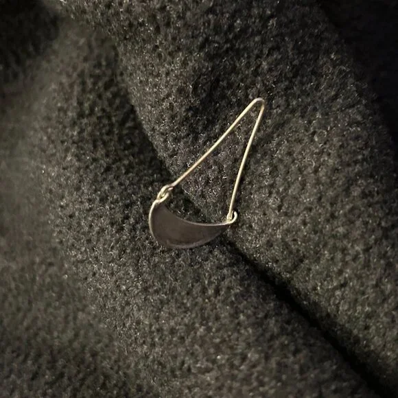 Sundance Silver Half Moon Drop Earrings - Picture 3 of 6